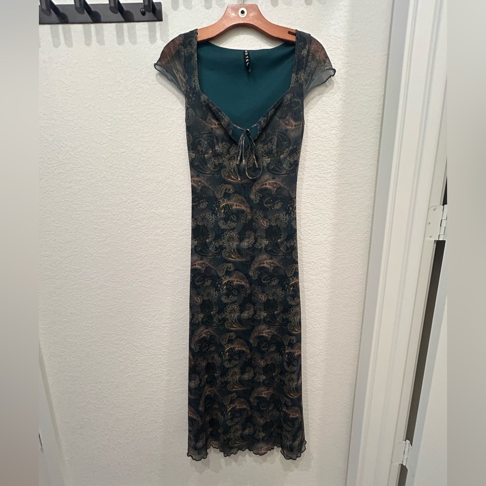 Motel Rocks Teal Dress